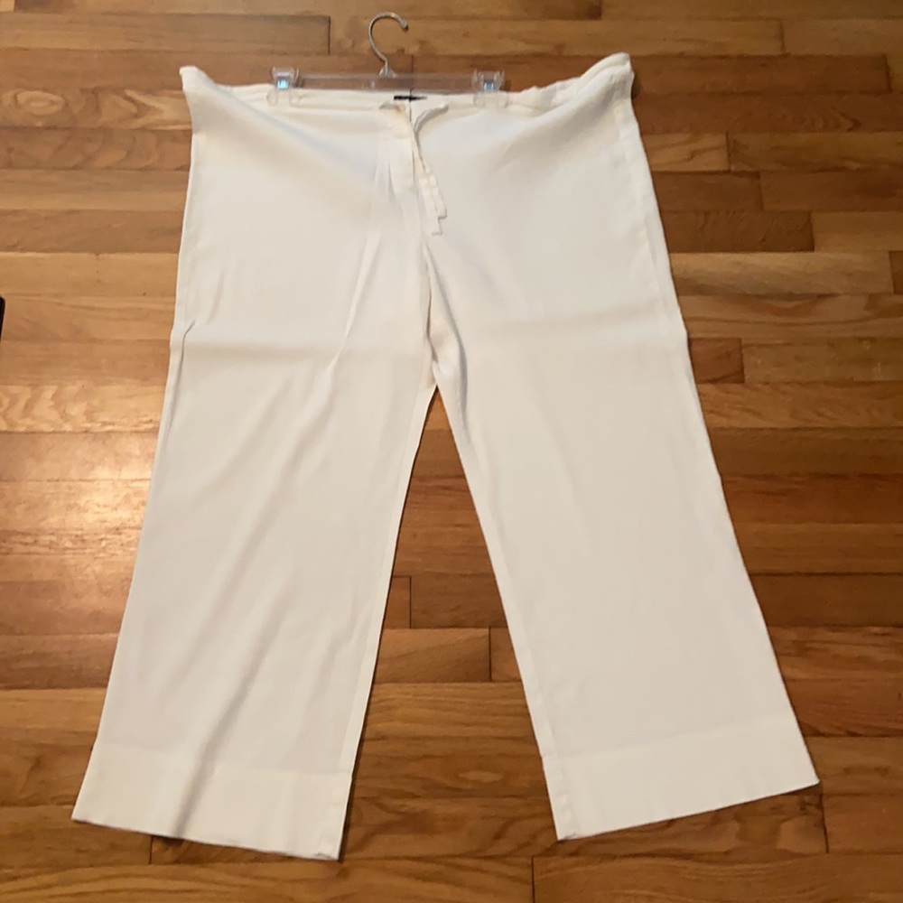 Theory Linen Crop Pant
